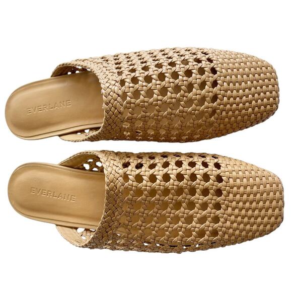 Everlane The Day Mule in Woven Nappa Leather Tan Size 7 - Picture 5 of 12